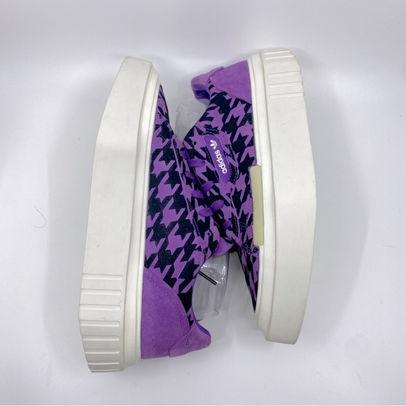 Adidas Originals Hypersleek 2" Platform Leather Sneakers Color Purple SZ 8.5 - Picture 9 of 12